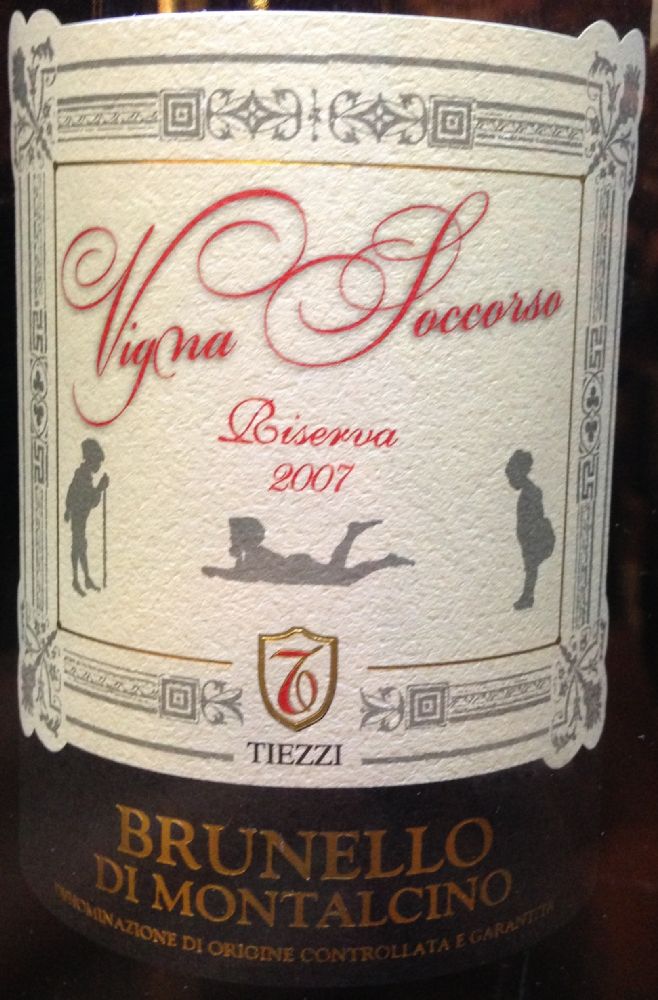 Tiezzi Enzo Podere Soccorso Vigna Soccorso Brunello di Montalcino Riserva DOCG 2007, Лицевая, #303