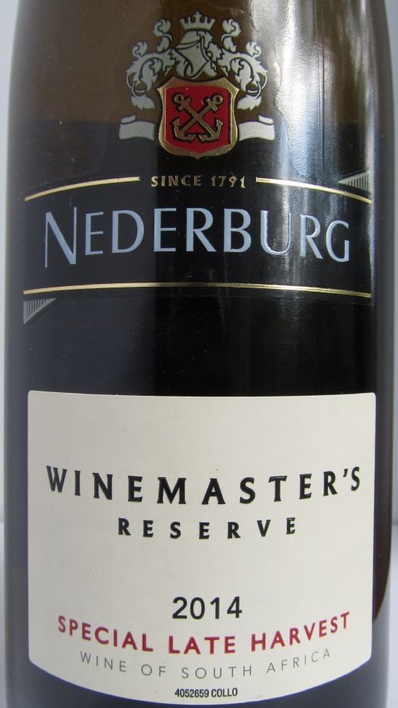 Nederburg Wines (Pty) Ltd The Winemaster's Reserve Special Late Harvest 2014, Основная, #3031