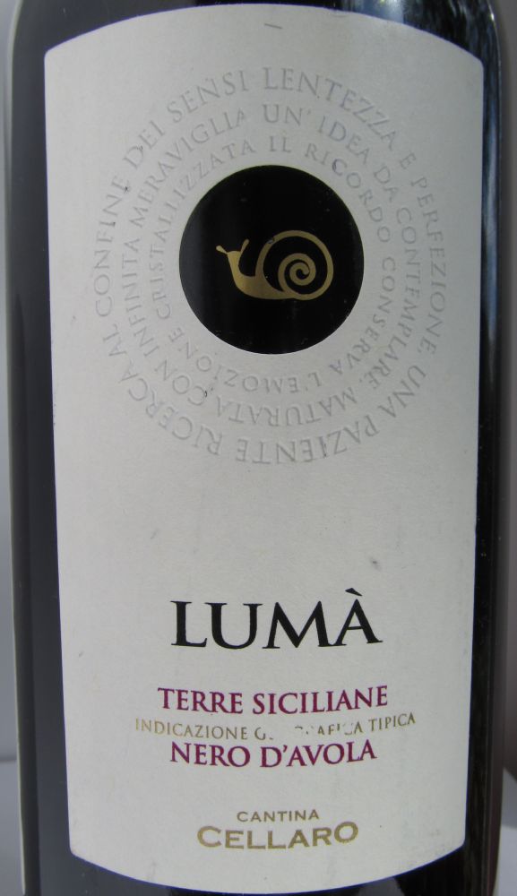 Cantina Cellaro s.c.a. LUMÁ Nero d'Avola Terre Siciliane IGT 2014, Основная, #3038