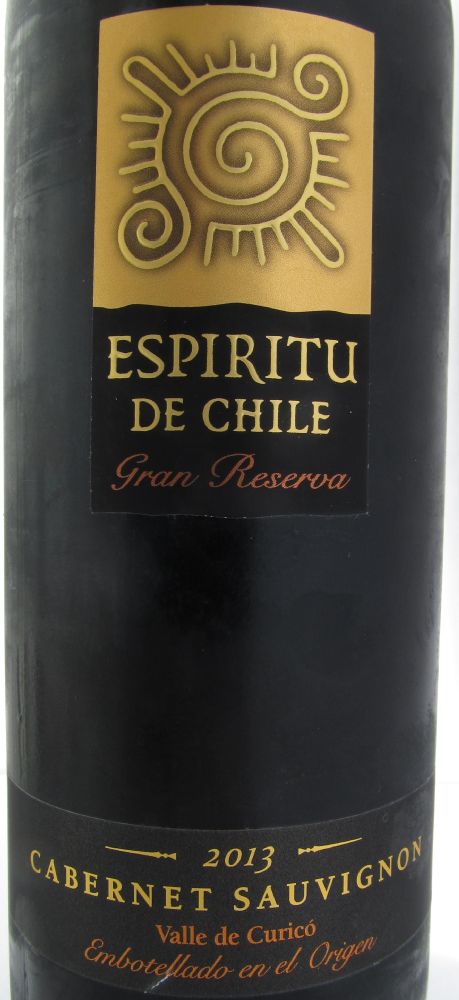 Aresti Chile Wine S.A. Espiritu de Chile Gran Reserva Cabernet Sauvignon D.O. Curicó Valley 2013, Основная, #3079