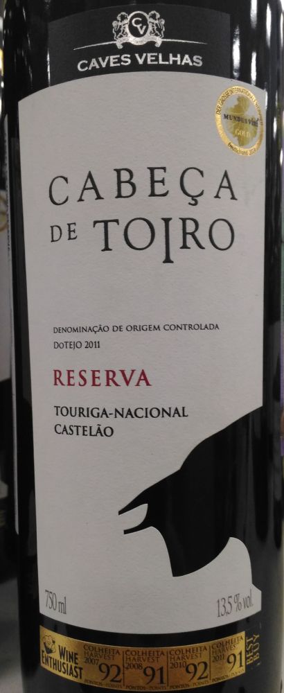 Enoport - Produção de Bebidas S.A. Сaves Velhas Cabeça de Toiro Reserva DOP DoTejo 2011, Основная, #3148