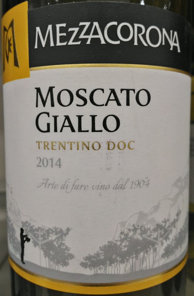 Nosio S.p.a. MEZZACORONA Moscato Giallo Trentino DOC 2014, Основная, #3184