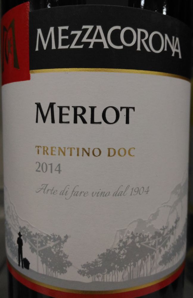 Nosio S.p.a. MEZZACORONA Merlot Trentino DOC 2014, Основная, #3190