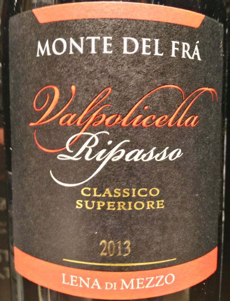 Azienda Agricola Monte del Frà s.s. LENA di MEZZO Valpolicella Ripasso Classico Superiore DOC 2013, Основная, #3294