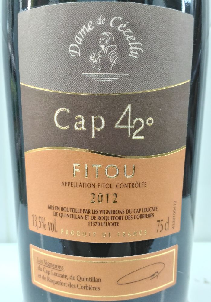 SCV Les Vignerons du Cap Leucate Dame de Cézelly Cap 42° Fitou AOC/AOP 2012, Основная, #3422