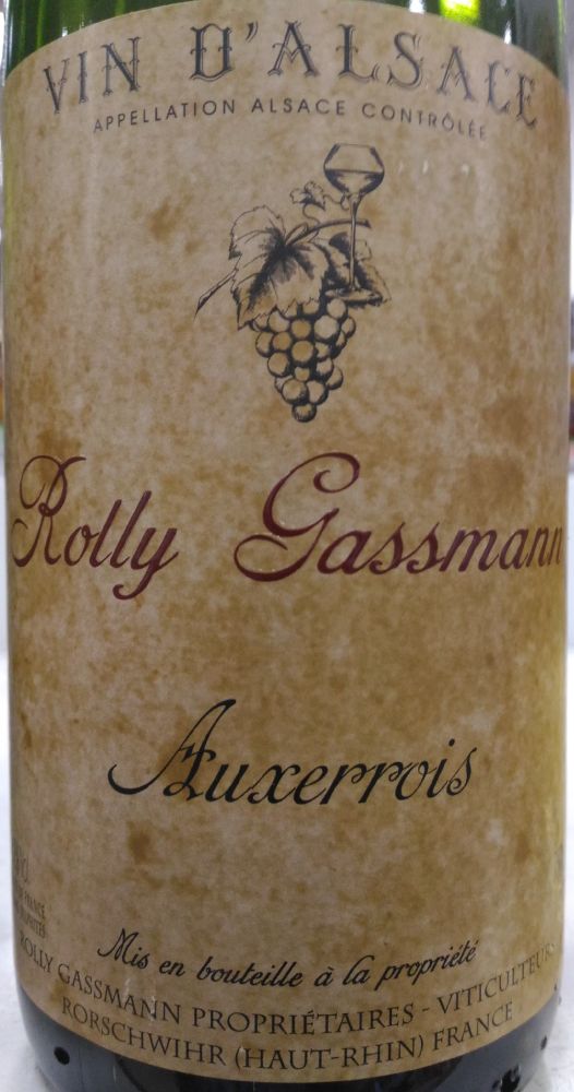 GAEC Domaine Rolly Gassmann Auxerrois Alsace AOC/AOP 2009, Основная, #3443