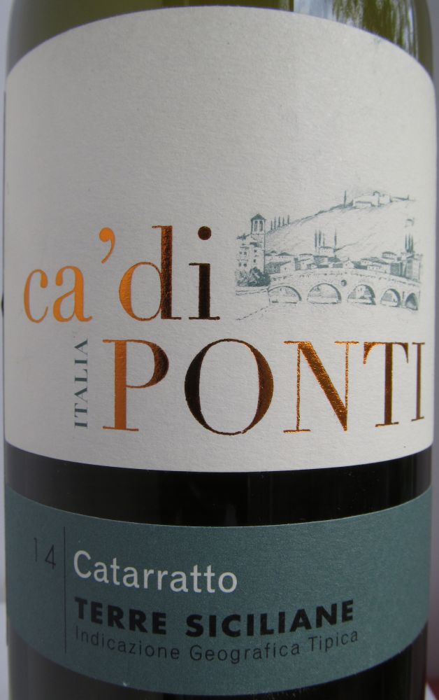 Araldica Vini Piemontesi S.C.A. ca'di PONTI Catarratto Terre Siciliane IGT 2014, Основная, #3482
