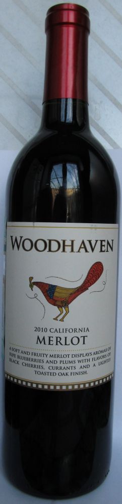 Delicato Family Vineyards Woodhaven Merlot 2010, Лицевая, #356