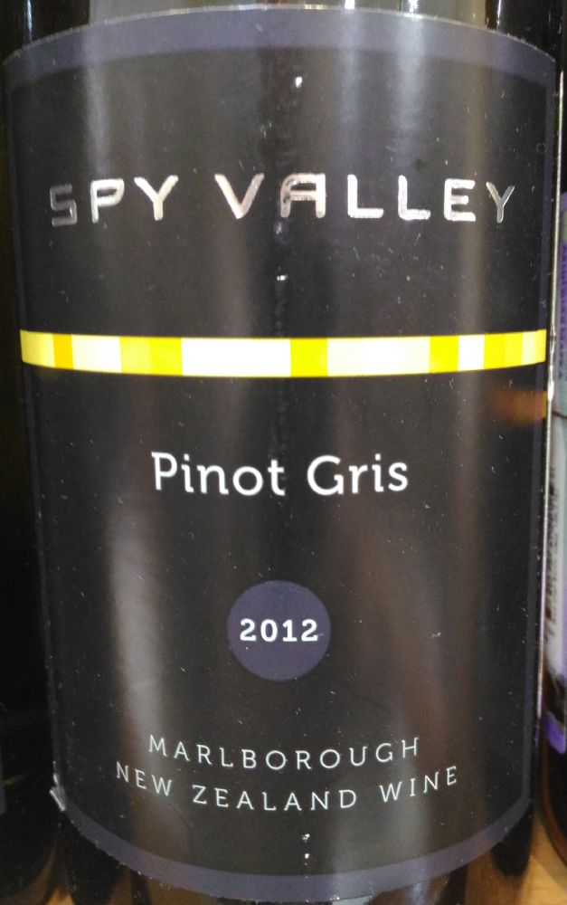 Johnson Estate LTD Spy Valley Pinot Gris Marlborough 2012, Основная, #3620