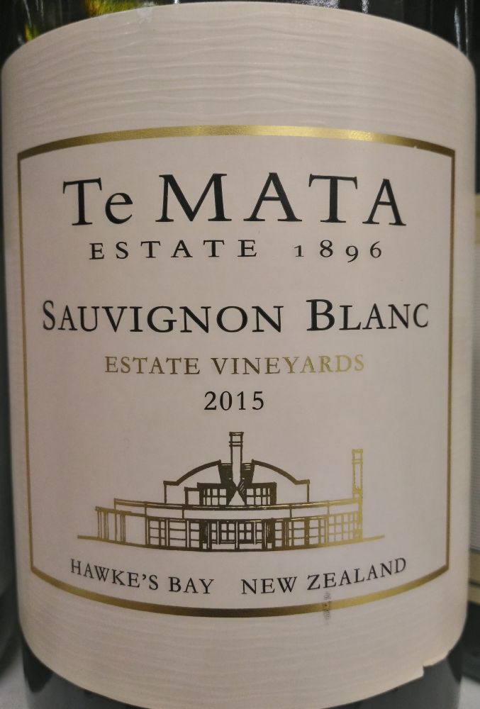 Te Mata Estate Winery Ltd Estate Vineyards Sauvignon Blanc Hawke’s Bay 2015, Основная, #3667