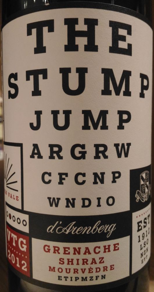 d'Arenberg Pty Ltd THE STUMP JUMP Grenache Mourvèdre Shiraz McLaren Vale 2012, Основная, #3676