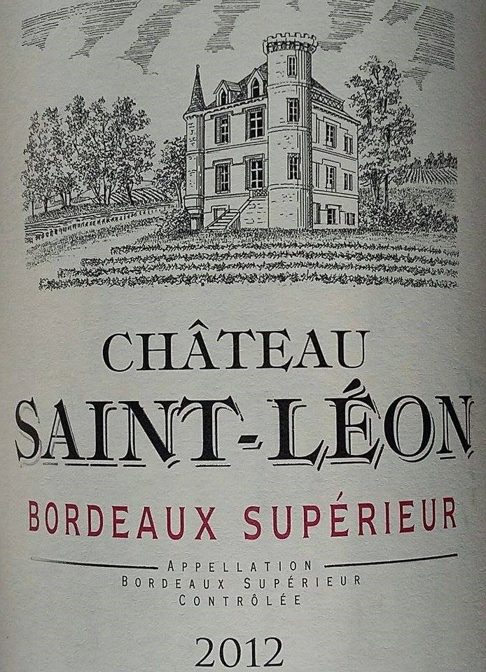 Castel Frères S.A.S. Château Saint-Léon Bordeaux supérieur AOC/AOP 2012, Основная, #3730