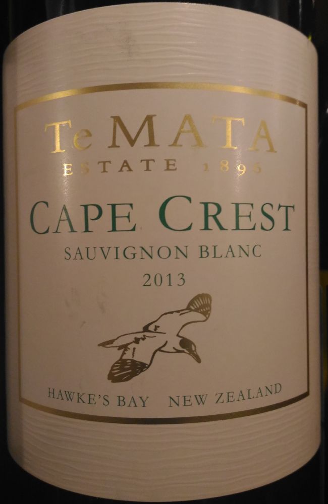 Te Mata Estate Winery Ltd Cape Crest Sauvignon Blanc Hawke’s Bay 2013, Основная, #3732