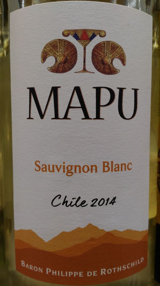 Baron Philippe de Rothschild Maipo Chile S.p.A. MAPU Sauvignon Blanc 2014, Основная, #3824