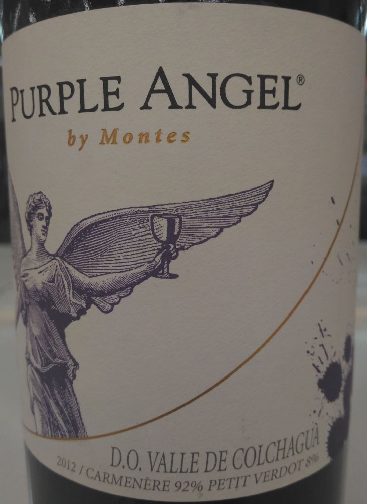 Montes S.A. Purple Angel Carménère Petit Verdot D.O. Colchagua Valley 2012, Основная, #3843