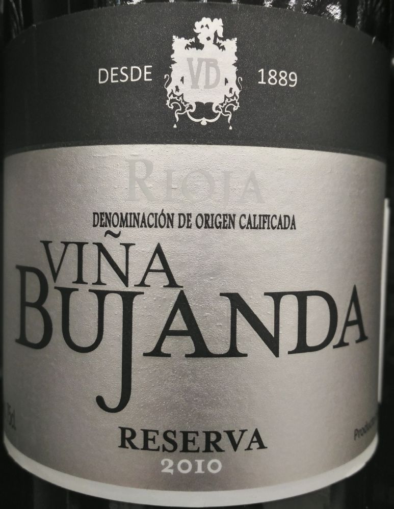 Viña Bujanda S.L.U. Reserva DOCa Rioja 2010, Основная, #3875