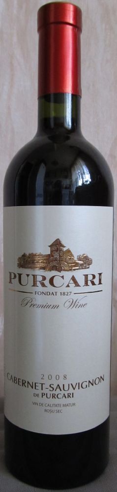 СП "Vinaria Purcari" ООО de Purcari Cabernet Sauvignon 2008, Основная, #390