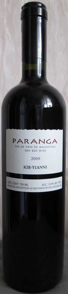 Kir Yianni S.A. Paranga 2009, Лицевая, #392