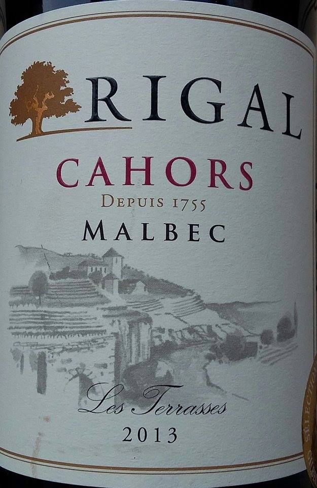 Rigal S.A.S. Les Terrasses Malbec Cahors AOC/AOP 2013, Основная, #3979