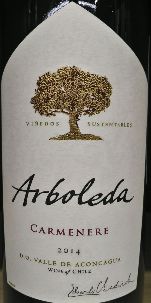 Viña Arboleda S.A. Carménère D.O. Aconcagua 2014, Основная, #3981