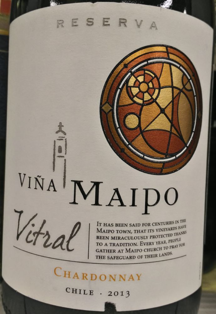 Viña Maipo SpA Vitral Reserva Chardonnay 2013, Основная, #4015