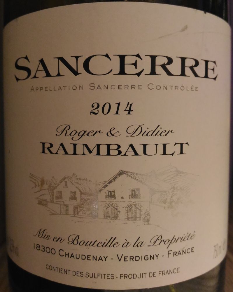 EARL Roger et Didier Raimbault Sancerre AOC/AOP 2014, Основная, #4062