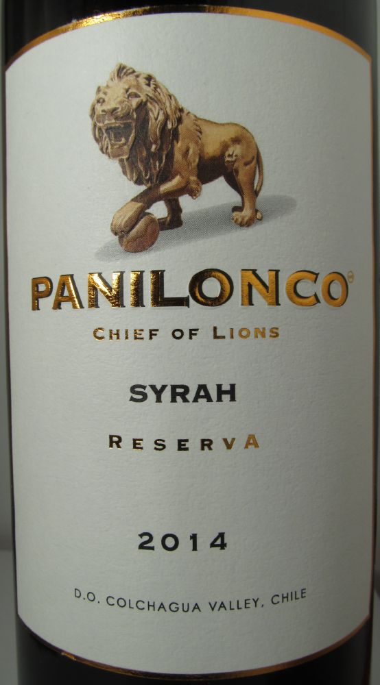 Viñedos Errazuriz Ovalle S.A. Panilonco Reserva Syrah D.O. Colchagua Valley 2014, Основная, #4108