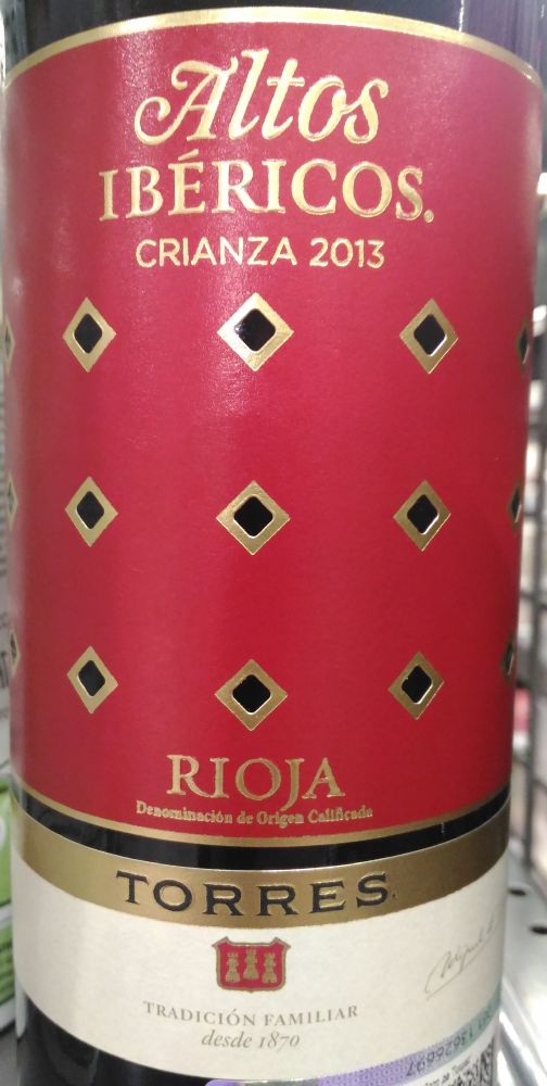 Soto de Torres S.L. Altos Ibéricos Crianza DOCa Rioja 2013, Основная, #4319