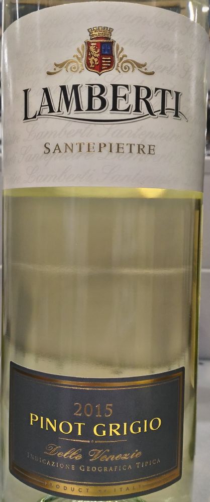 Lamberti S.p.A. Santepietre Pinot Grigio delle Venezie IGT 2015, Основная, #4439