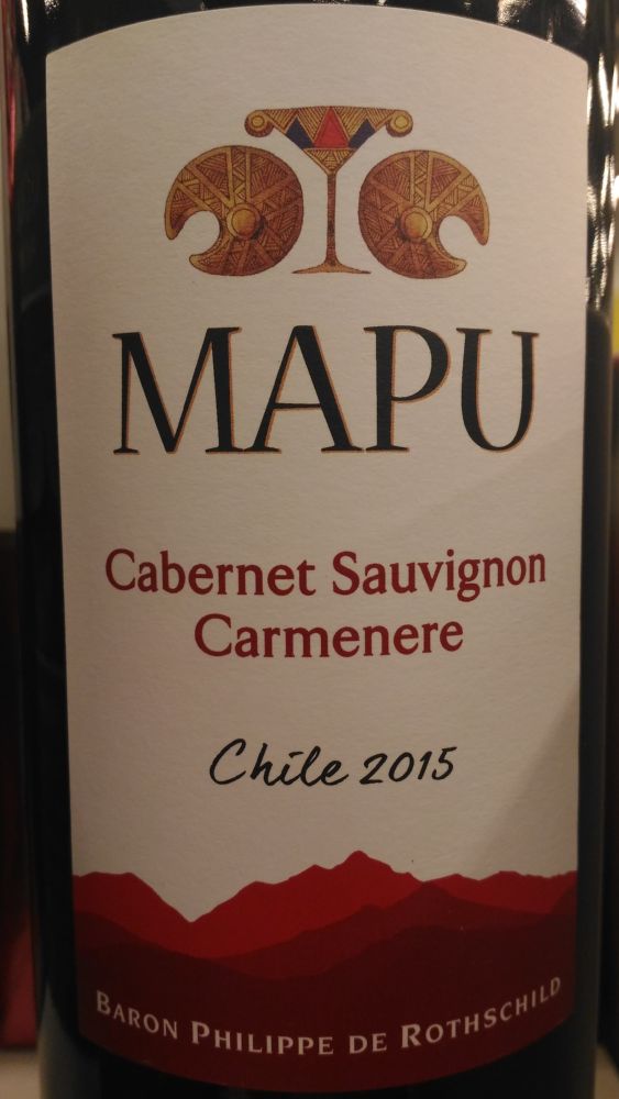 Baron Philippe de Rothschild Maipo Chile S.A. MAPU Cabernet Sauvignon Carménère 2015, Основная, #4468