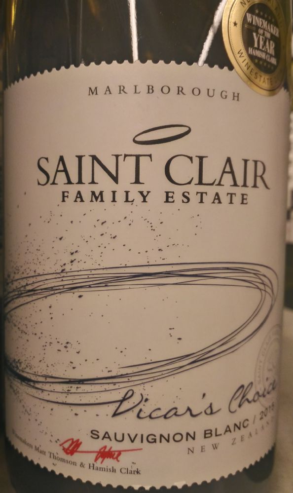 Saint Clair Family Estate Vicar’s Choice Sauvignon Blanc Marlborough 2015, Основная, #4487