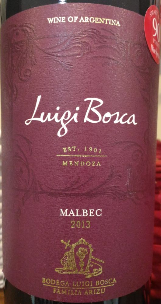 Leoncio Arizu S.A. Luigi Bosca Malbec 2013, Основная, #4499