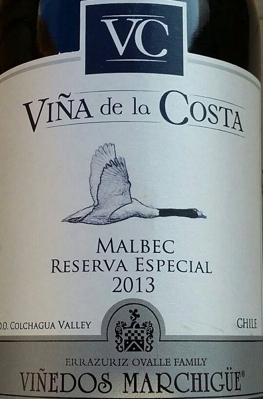 Viñedos Errazuriz Ovalle S.A. Viña de la Costa Reserva Especial Malbec D.O. Colchagua Valley 2013, Основная, #4546