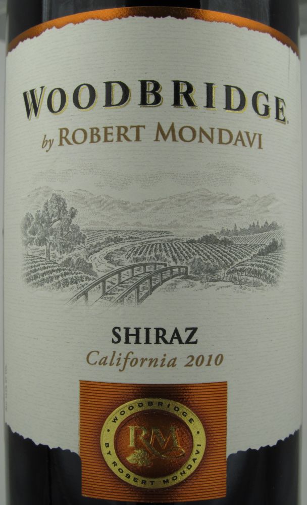 ROBERT MONDAVI Woodbridge Shiraz 2010, Лицевая, #455