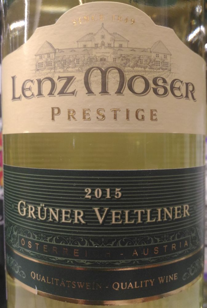 Weinkellerei Lenz Moser AG Prestige Grüner Veltliner 2015, Основная, #4577