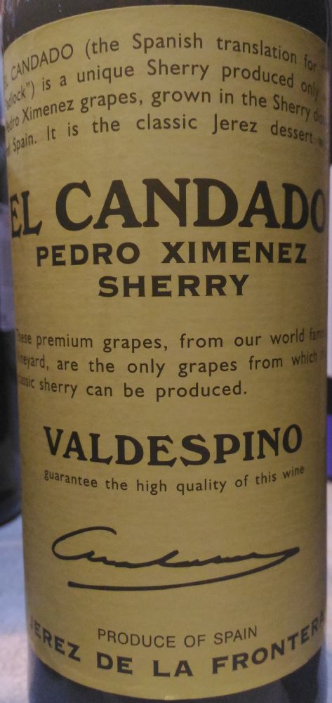 Jose Estévez S.A. Valdespino El Candado Pedro Ximénez DO Jerez-Xérès-Sherry БГ, Основная, #4595