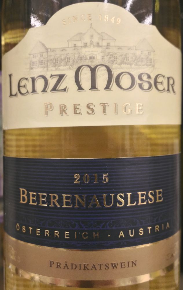 Weinkellerei Lenz Moser AG Prestige Beerenauslese 2015, Основная, #4732