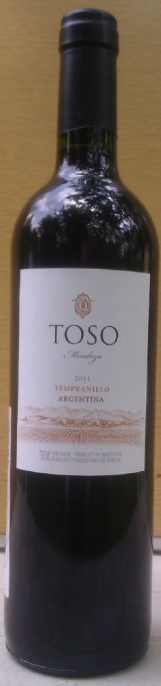 Bodegas y Vinedos Pascual Toso S.A. TOSO Tempranillo 2011, Основная, #474