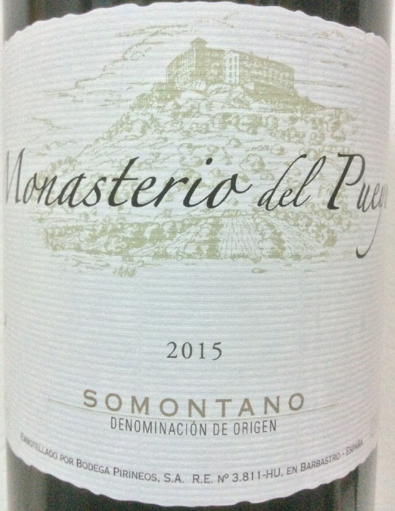 Bodega Pirineos S.A. Monasterio del Pueyo DO Somontano 2015, Основная, #4822