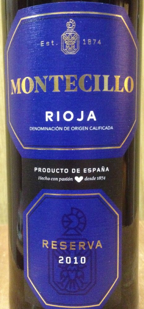 Bodegas Montecillo S.A. Reserva DOCa Rioja 2010, Основная, #4829