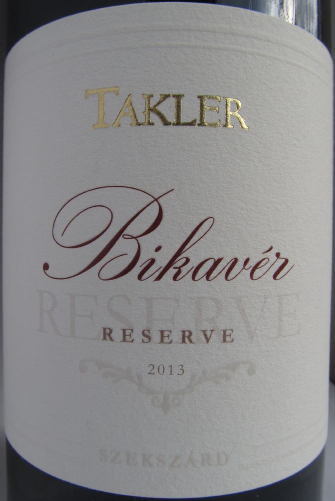 Takler Pince Kft Szekszárdi Bikavér Reserve 2013, Основная, #4849