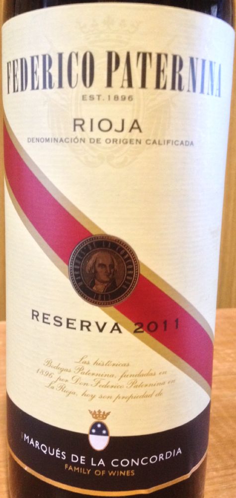 United Wineries S.A. Federico Paternina Reserva Marqués de la Concordia DOCa Rioja 2011, Основная, #4861