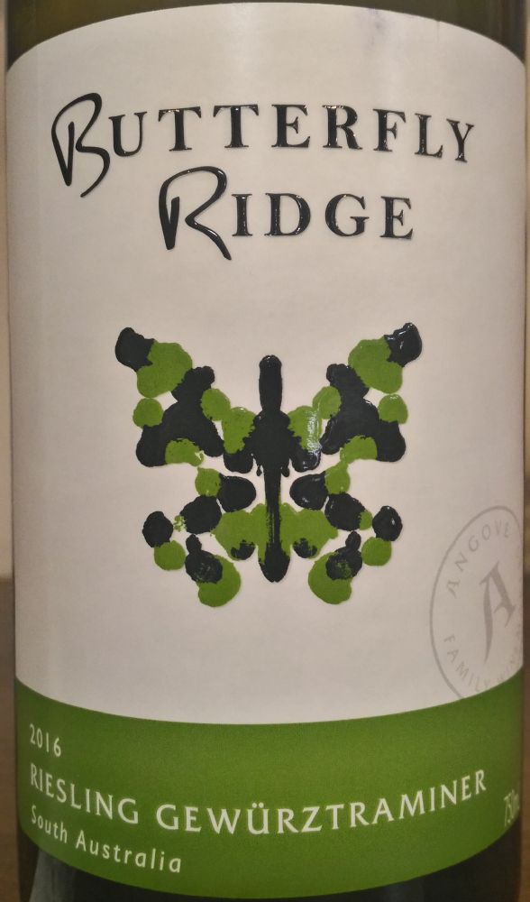 Angove Family Winemakers Butterfly Ridge Riesling Gewürztraminer 2016, Основная, #4872