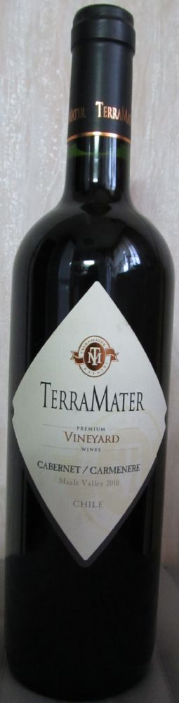 TerraMater S.A. Vineyard Cabernet Sauvignon Carménère 2010, Лицевая, #488