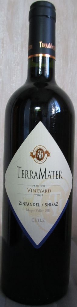 TerraMater S.A. Vineyard Zinfandel Shiraz 2010, Лицевая, #492