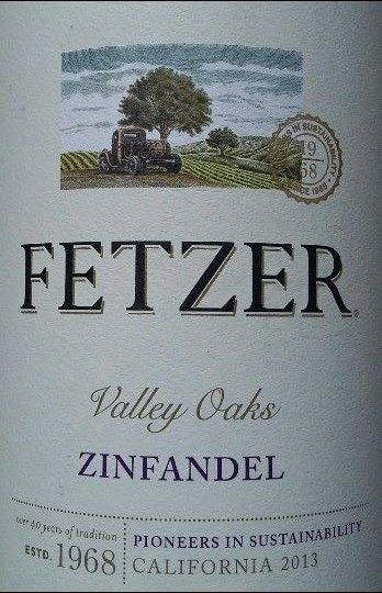 Fetzer Vineyards Valley Oaks Zinfandel 2013, Основная, #4923