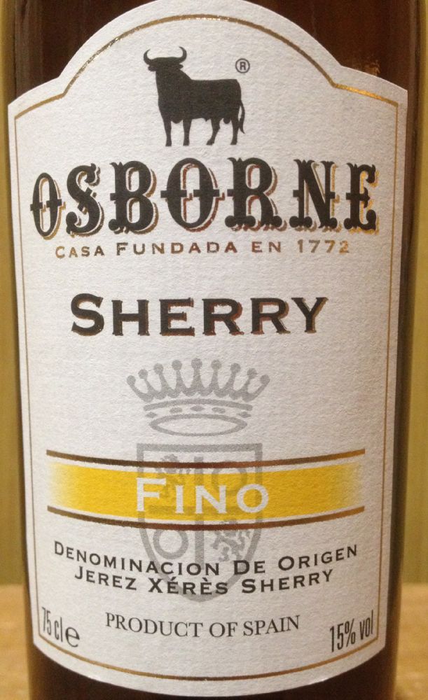 Bodegas Osborne S.A.U. Fino DO Jerez-Xérès-Sherry БГ, Основная, #4935