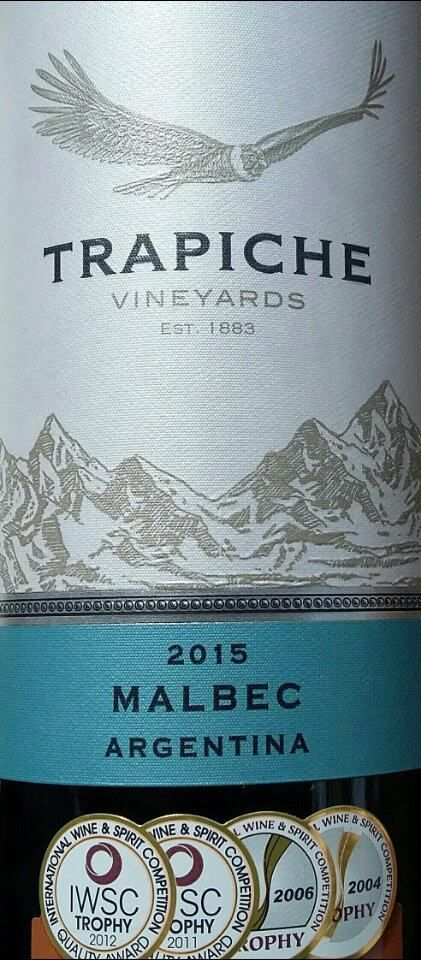 Bodegas Trapiche Malbec 2015, Основная, #4952