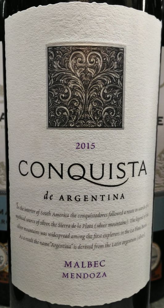 Mendoza Vineyards S.A. Conquista Malbec 2015, Основная, #4971