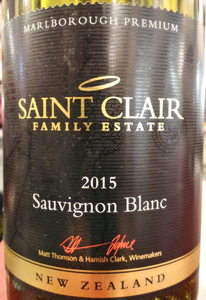 Saint Clair Family Estate Premium Sauvignon Blanc Marlborough 2015, Основная, #4992
